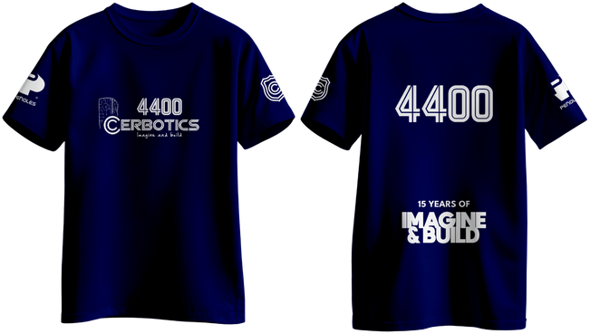 Playera de algodón, frente y espalda